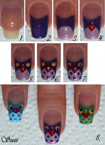 10 + Easy Step By Step Owl Nail Art Tutorials For Beginners 2014 ...