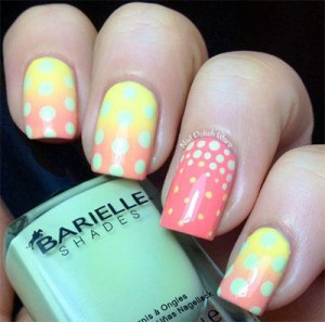 12 Unique Polka Dot Gradient Nail Art Designs, Ideas & Stickers 2014 ...