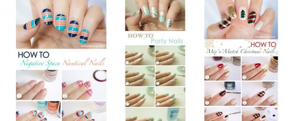 15-Easy-Step-By-Step-New-Nail-Art-Tutorials-For-Beginners-Learners-2014