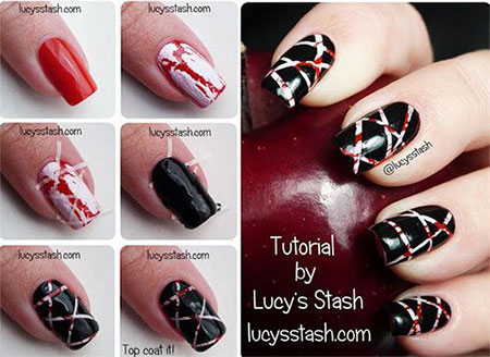 12-Easy-Step-By-Step-Halloween-Nail-Art-Tutorials-For-Beginners-Learners-2014-2