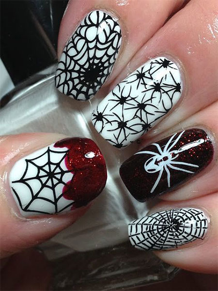 18-Halloween-Spider-Web-Nail-Art-Designs-Ideas-Trends-Stickers-2014-16