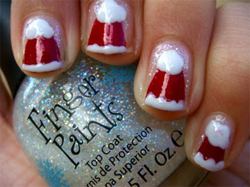 Cute-Christmas-Hat-Nail-Art-Designs-Ideas-Trends-Stickers-2014-Xmas-Nails-5