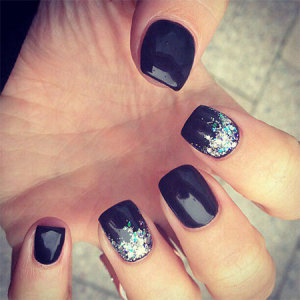 12+ Winter Black Nail Art Designs, Ideas, Trends & Stickers 2015 ...