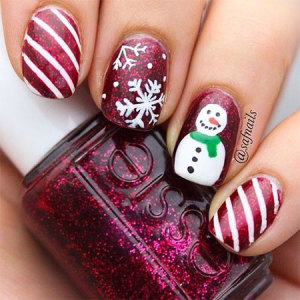15+ Easy Snowman Nail Art Designs, Ideas, Trends, Stickers 2015 ...