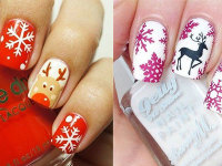 15-Pink-Red-Snowflake-Nail Art-Designs-Ideas-Trends-Stickers-2015