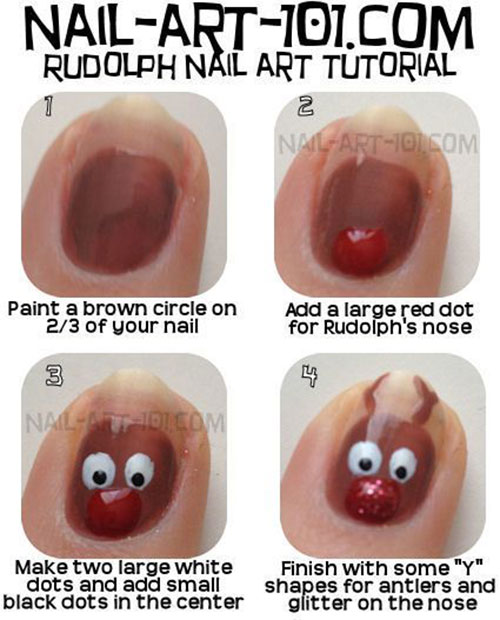 Easy-Step-By-Step-Christmas-Nail-Art-Tutorials-For-Beginners-Learners-2014-3