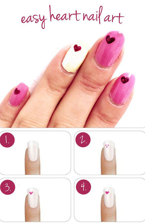 15-Easy-Step-By-Step-Valentines-Day-Nail-Art-Tutorials-For-Beginners-Learners-2015-5