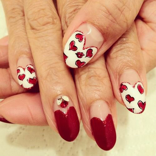 18-Simple-Red-Heart-Nail-Art-Designs-Ideas-Trends-Stickers-2015-3