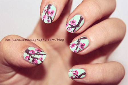 15-Cherry-Blooms-Spring-Nail-Art-Designs-Ideas-Trends-Stickers-2015-7