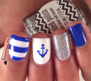 12 Amazing Summer Blue Nail Art Designs, Ideas, Trends & Stickers 2015 ...