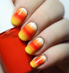 15+ Halloween Inspired Candy Corn Nail Art Designs, Ideas & Stickers ...