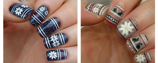 15-Ugly-Christmas-Sweater-Nail-Art-Designs-Ideas-Stickers-2015-Xmas-Nails-F