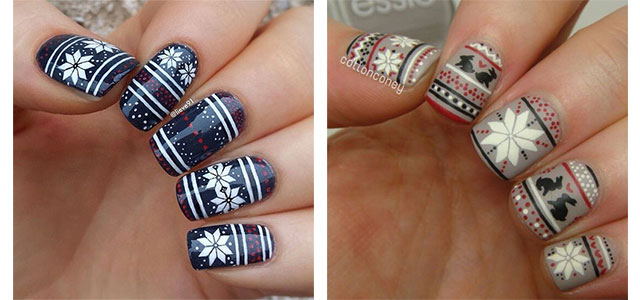 15-Ugly-Christmas-Sweater-Nail-Art-Designs-Ideas-Stickers-2015-Xmas-Nails-F