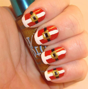 10 Santa Belt Nail Art Designs, Ideas, Trends & Stickers 2015 | Xmas ...