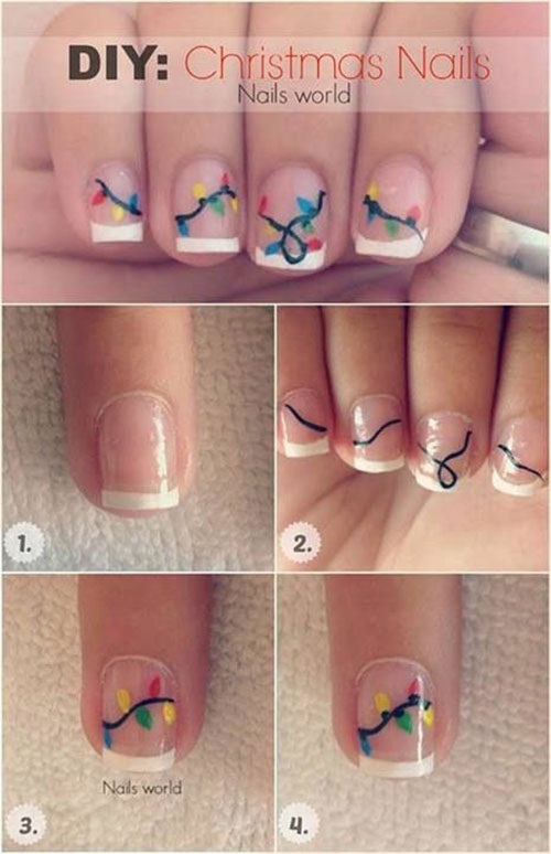 20+ Easy & Simple Christmas Nail Art Tutorials For Beginners & Learners ...