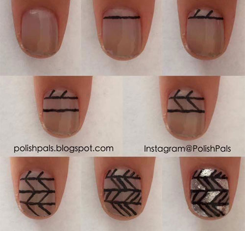 Step By Step Happy New Year Nail Art Tutorials For Beginners 2015 / ...