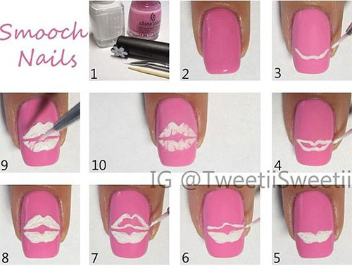 15-Step-By-Step-Valentines-Day-Nail-Art-Tutorials-For-Beginners-2016-14