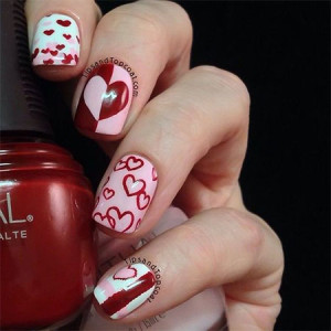 20+ Valentine's Day Nail Art Designs, Ideas, Trends &amp; Stickers 2016