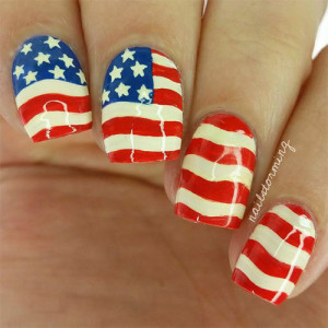 12+ 4th of July American Flag Nail Art Designs & Ideas 2016 | Fourth of