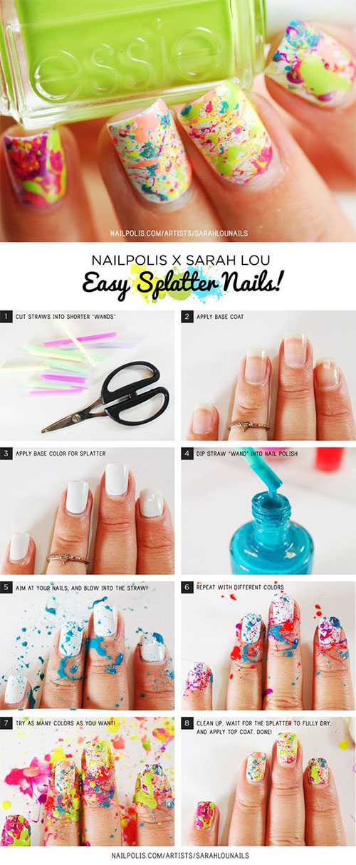 20-Easy-Step-By-Step-Summer-Nail-Art-Tutorials-For-Beginners-2016-6