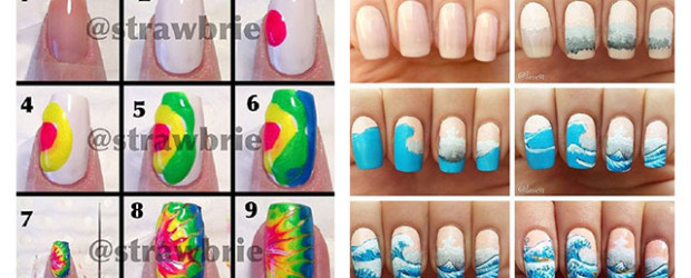 20-Easy-Step-By-Step-Summer-Nail-Art-Tutorials-For-Beginners-2016-f