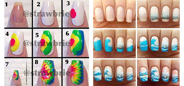 20-Easy-Step-By-Step-Summer-Nail-Art-Tutorials-For-Beginners-2016-f