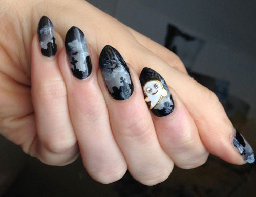 15-halloween-ghost-nails-art-designs-ideas-2016-15