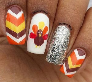 15 Easy Thanksgiving Nail Art Designs & Ideas 2016 | Fabulous Nail Art ...