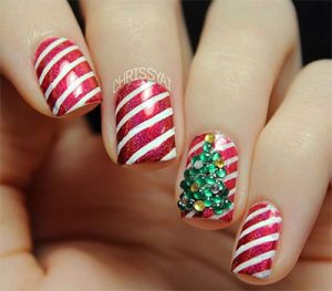 15 Christmas 3d Nail Art Designs & Ideas 2016 | Holiday Nails ...