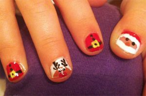 Easy &amp; Cute Christmas Nail Art Designs &amp; Ideas For Kids 2016 | Xmas