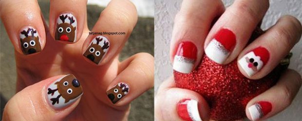 easy-cute-christmas-nail-art-designs-ideas-for-kids-2016-xmas-nails-f