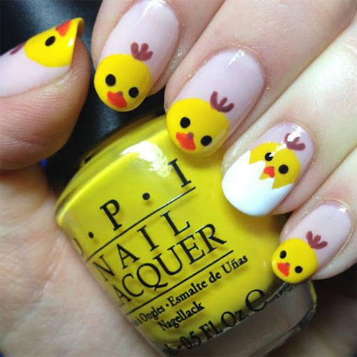 15-Easter-Chick-Nails-Art-Designs-Ideas-2017-3