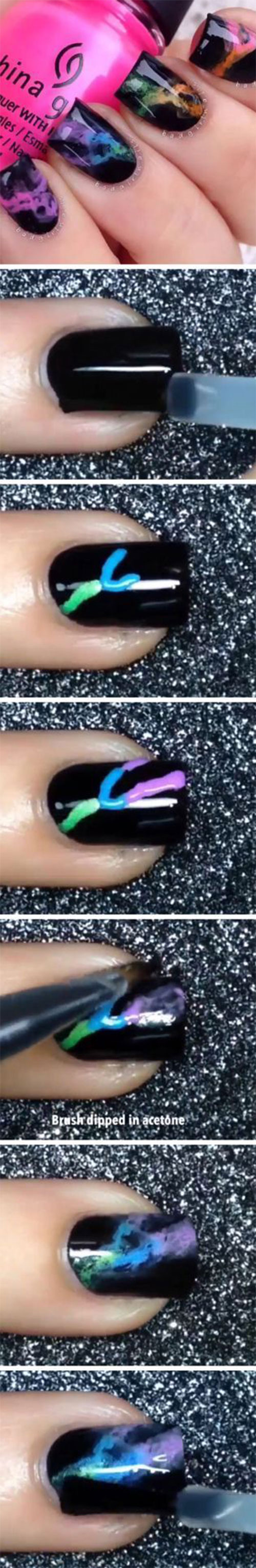 Easy-Step-By-Step-Marble-Nails-Art-Tutorials-For-Beginners-2017-9