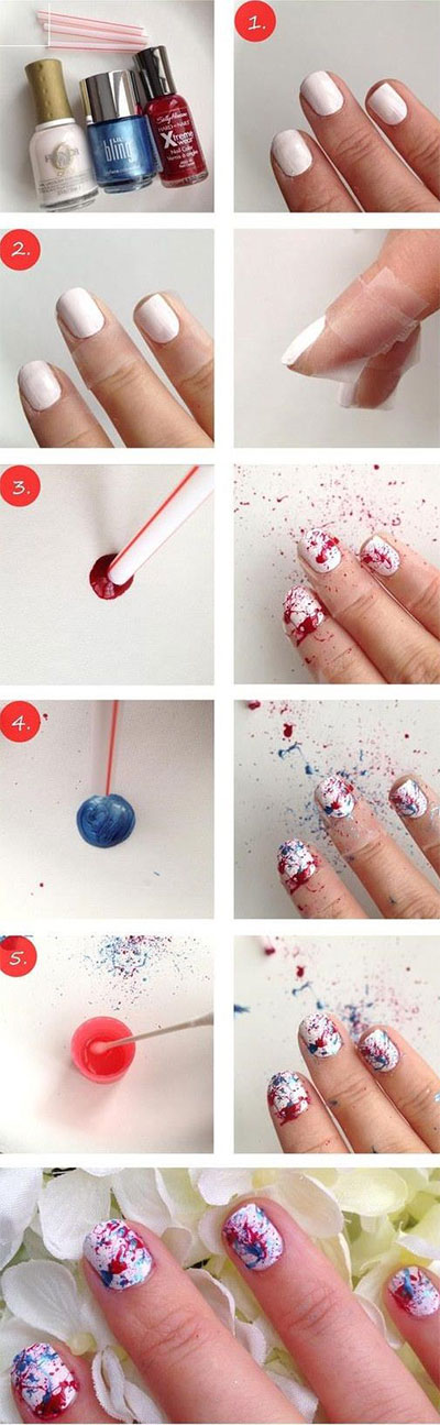 10-Easy-Step-By-Step-4th-of-July-Nails-Tutorials-For-Beginners-2017-6