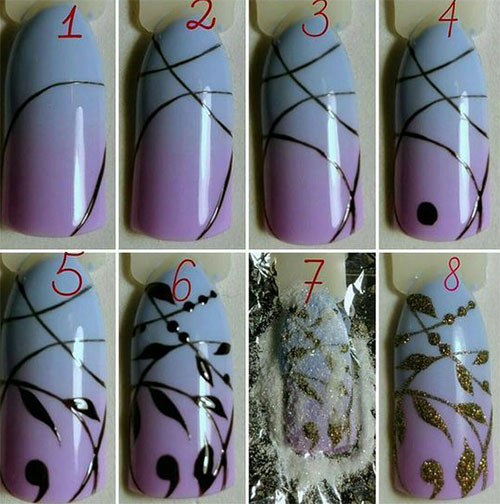 25-Easy-Simple-Spring-Nails-Art-Tutorials-For-Beginners-2017-10