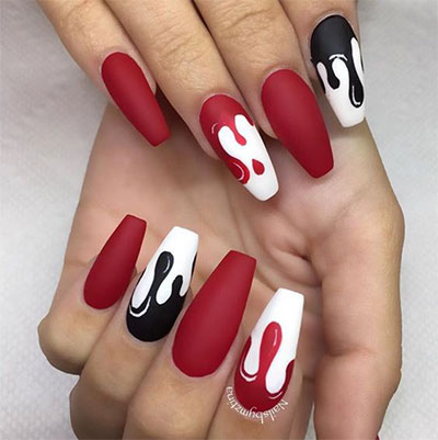 15-Black-White-Red-Halloween-Nails-Art-Designs-Ideas-2017-1
