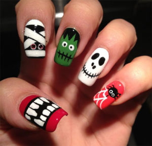 15+ Halloween Acrylic Nails Art Designs & Ideas 2017 | Fabulous Nail ...