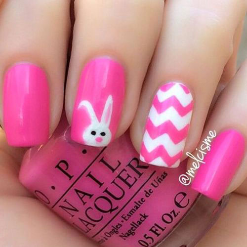 15+ Easter Bunny Nails Art Designs & Ideas 2018 | Fabulous Nail Art Designs