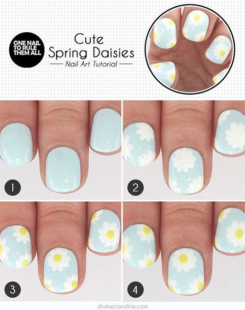 12-Easy-Simple-Spring-Nails-Art-Tutorials-For-Beginners-2018-7
