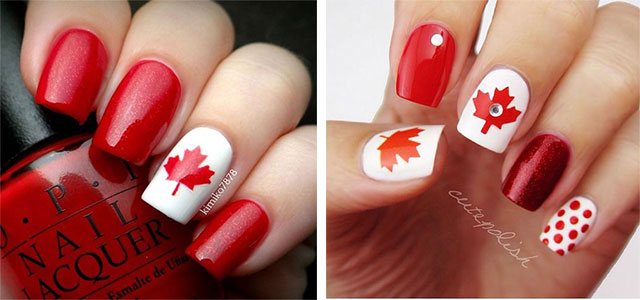 15-Canada-Flag-Nails-Art-Designs-&-Ideas-2018-F