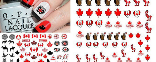 Canada-Day-Nails-Stickers-Decals-2018-F