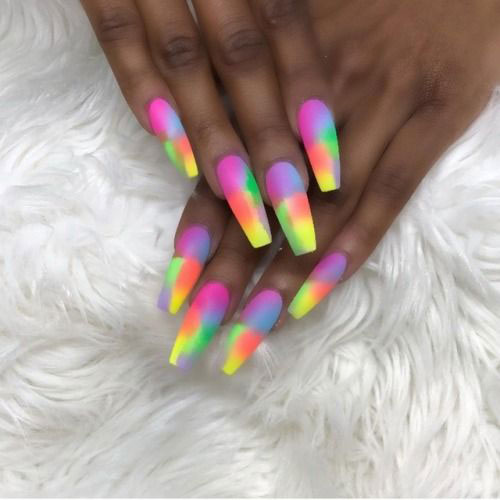 10+ Neon Summer Nails Art Designs & Ideas 2018 | Fabulous Nail Art Designs