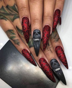 12+ Halloween Coffin Nails Art Designs & Ideas 2018 | Fabulous Nail Art ...