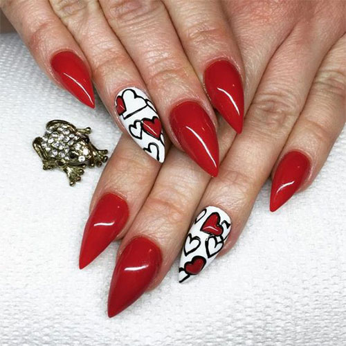 15-Easy-Valentine’s-Day-Nail-Art-Designs-Ideas-2019-Vday-Nails-6
