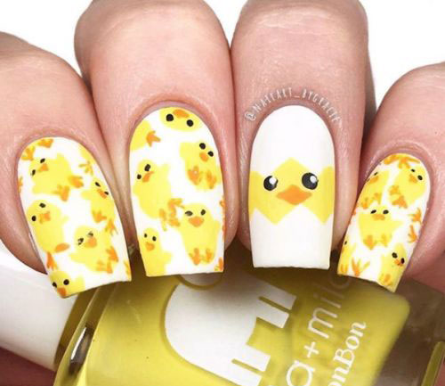 15-Easter-Chick-Nails-Art-Designs-Ideas-2019-6