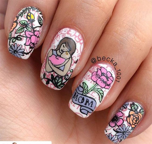 20-Best-Mother’s-Day-Nails-Art-Designs-Ideas-2019-6