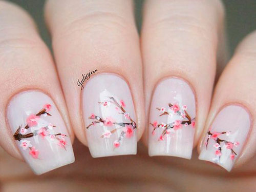 Cherry-Blossom-Spring-Nails-Art-Designs-Ideas-2019-2