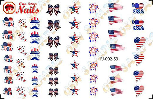 4th-of-July-Nails-Art-Stickers-Decals-2019-10