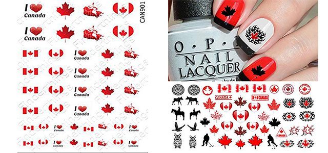 Canada-Day-Nails-Stickers-Decals-2019-F
