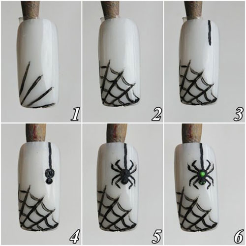 Easy-Step-By-Step-Halloween-Nails-Art-Tutorials-For-Beginners-2019-3
